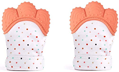 Little Bee Luxury Baby Teether Mittens β Silicone Teething Gloves for 3β36 Months | Adjustable, Washable, Chewable Mittens for Babies