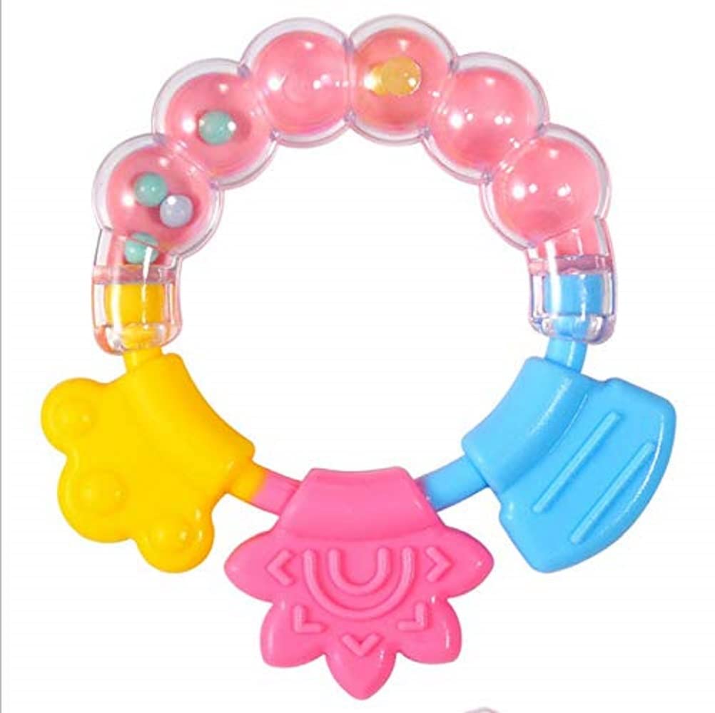 Baby Rattle Teething Toy – Soft, Natural & BPA-Free Silicone Teether for Infants