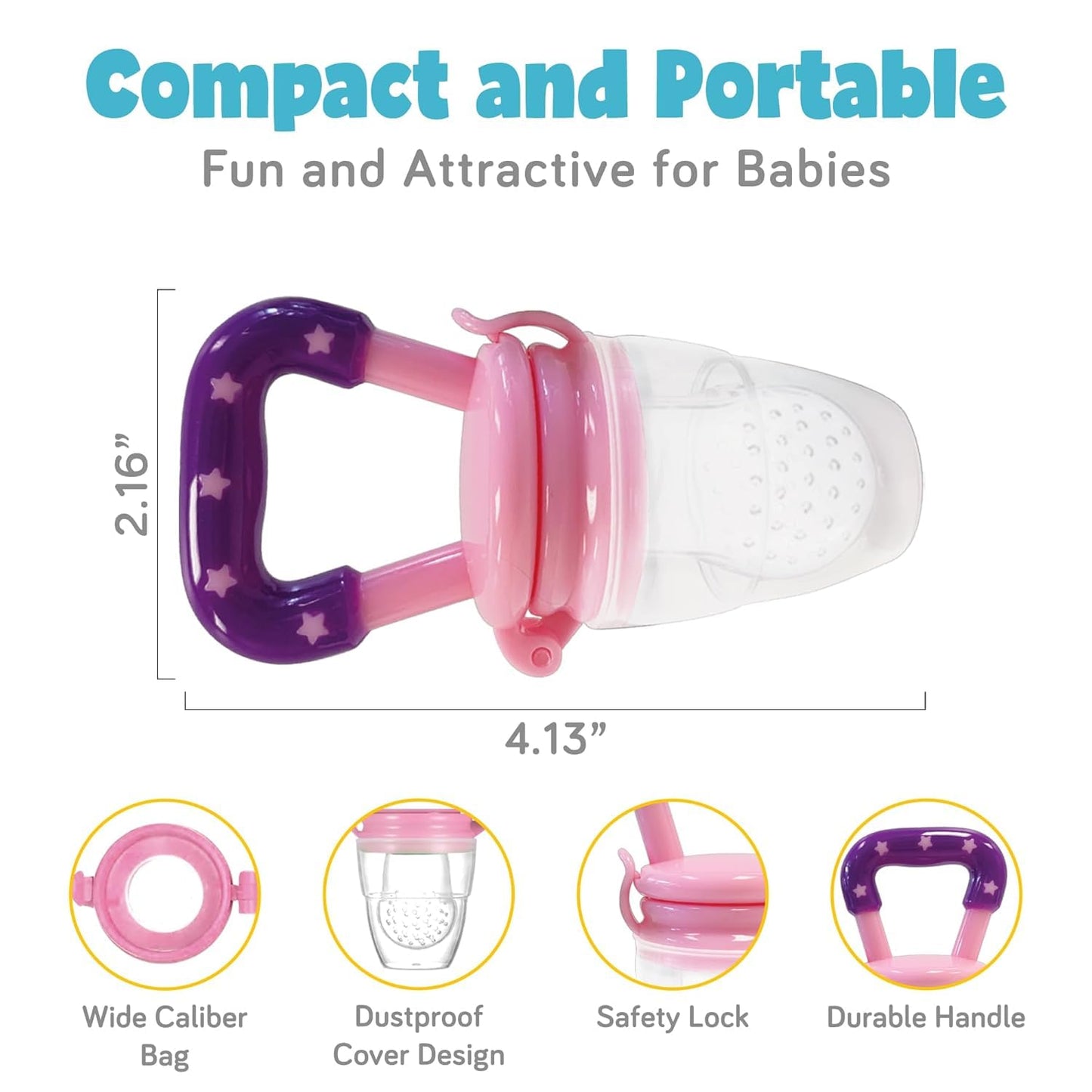 Little Bee® Soft Silicone Anti-Spill Fruit Feeder Nibbler