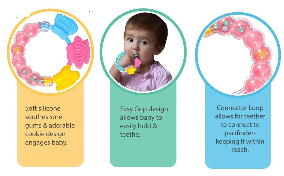 Baby Rattle Teething Toy – Soft, Natural & BPA-Free Silicone Teether for Infants