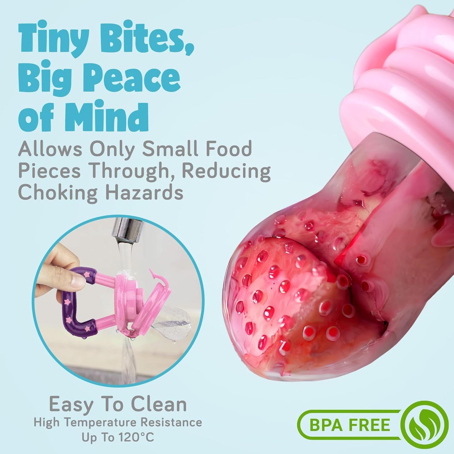 Little Bee® Soft Silicone Anti-Spill Fruit Feeder Nibbler
