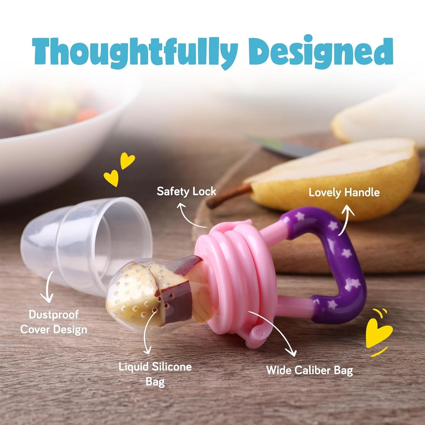Little Bee® Soft Silicone Anti-Spill Fruit Feeder Nibbler