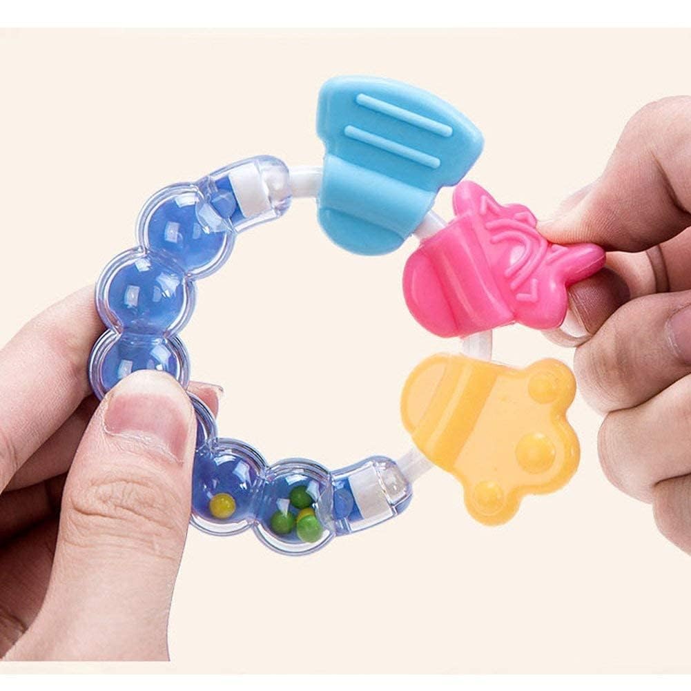 Baby Rattle Teething Toy – Soft, Natural & BPA-Free Silicone Teether for Infants