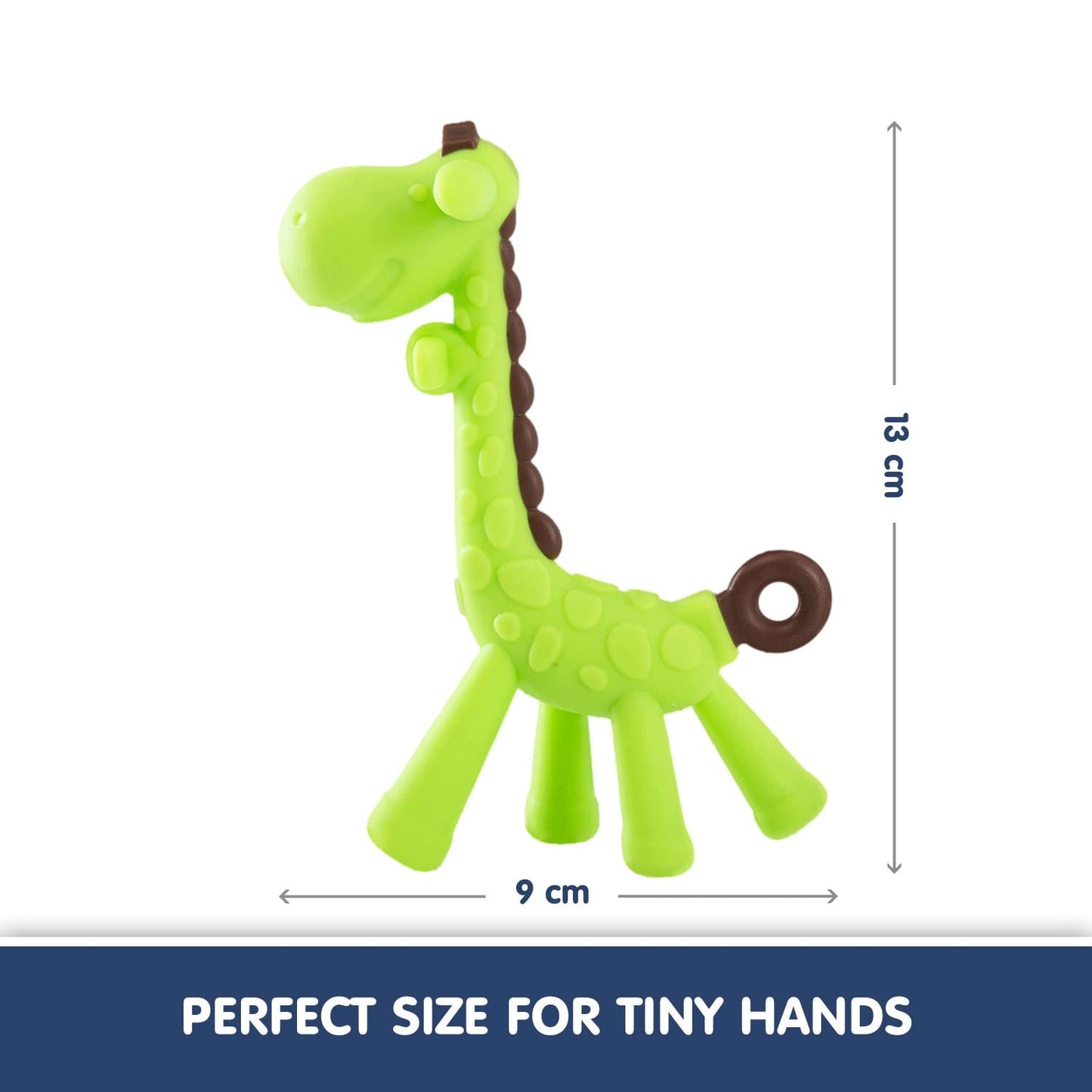 Little Bee Soft Silicone Giraffe Teether | BPA-Free Baby Teether | Safe Teething Toy for Infants & Toddlers (4 Months β 3 Years)