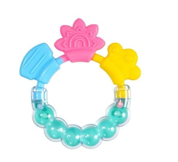 Baby Rattle Teething Toy – Soft, Natural & BPA-Free Silicone Teether for Infants