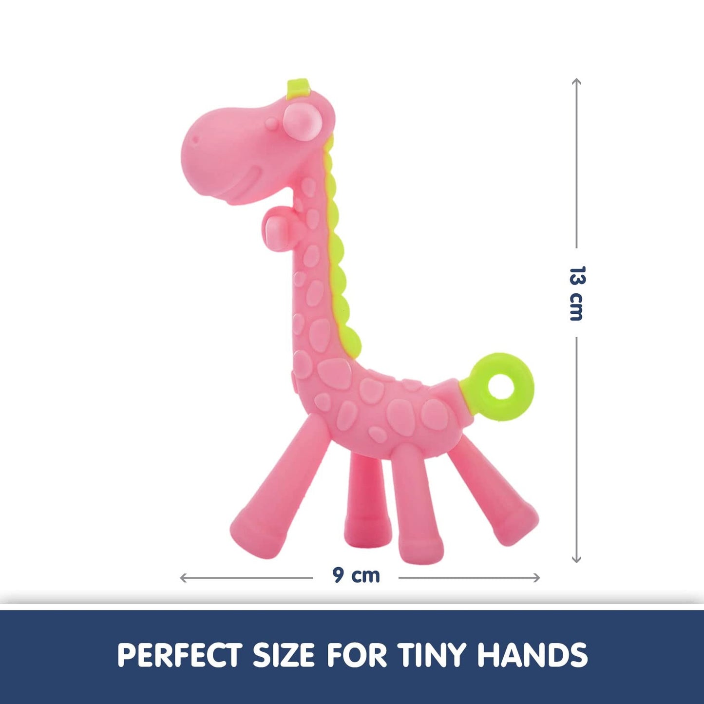 Little Bee Soft Silicone Giraffe Teether | BPA-Free Baby Teether | Safe Teething Toy for Infants & Toddlers (4 Months β 3 Years)