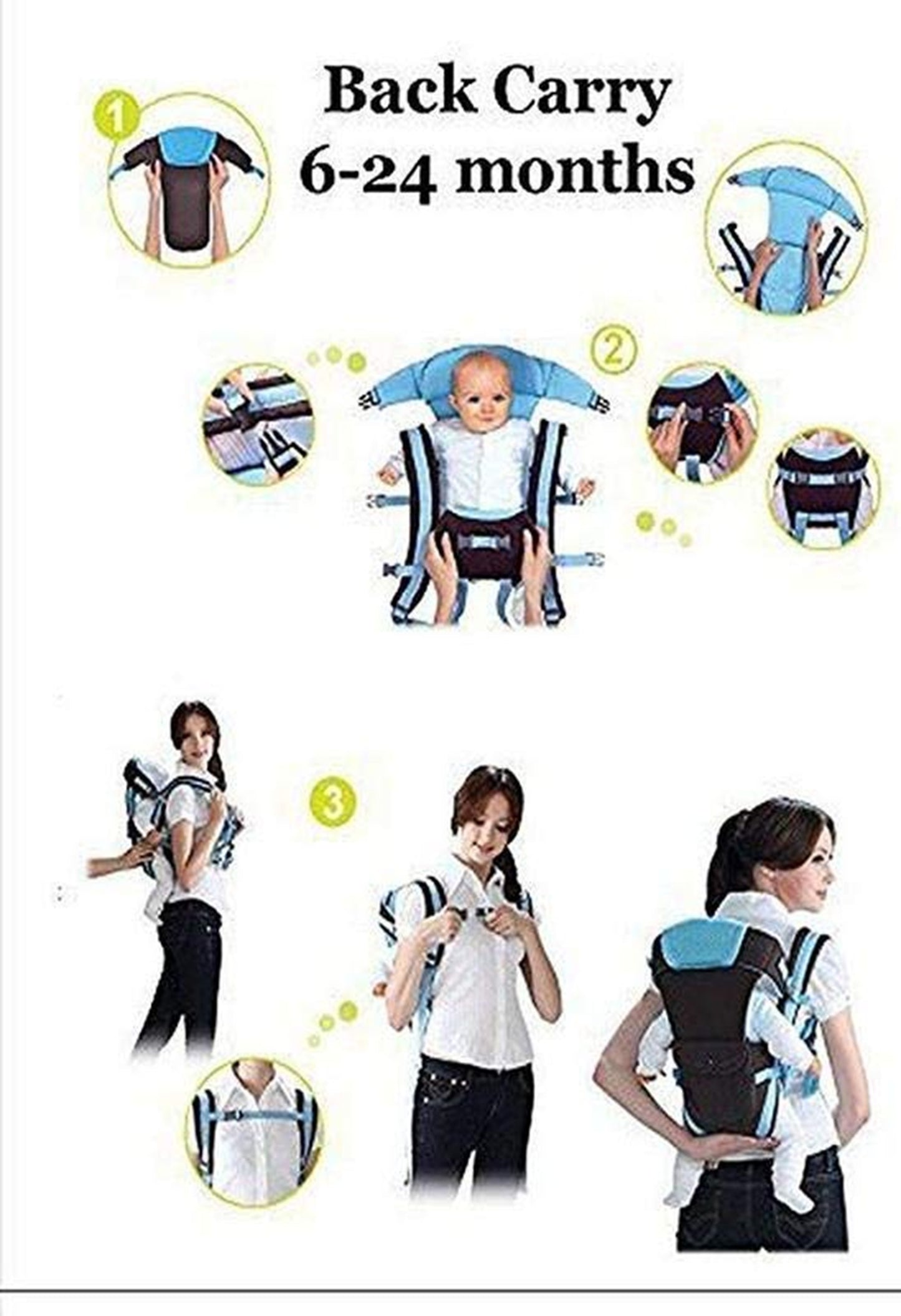 Little Bee® Premium Baby Carrier – Adjustable, Soft & Ergonomic for Newborns & Toddlers