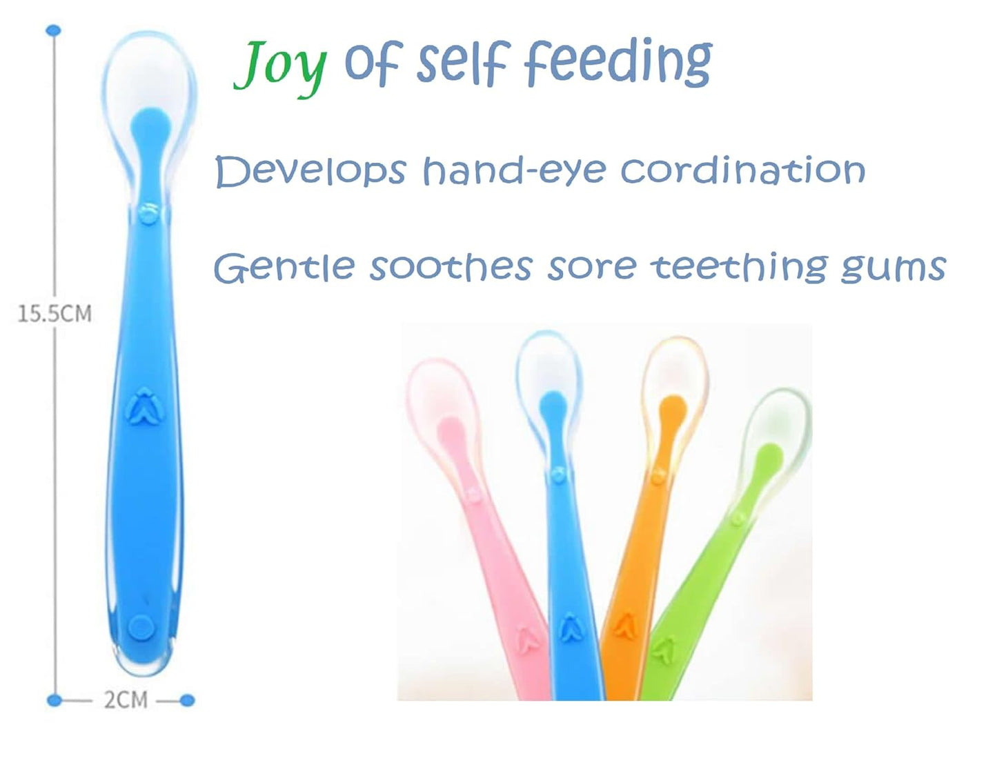 Little Bee® Premium Silicone Baby Spoon – Soft, Safe & Ergonomic Feeding Spoon for Infant