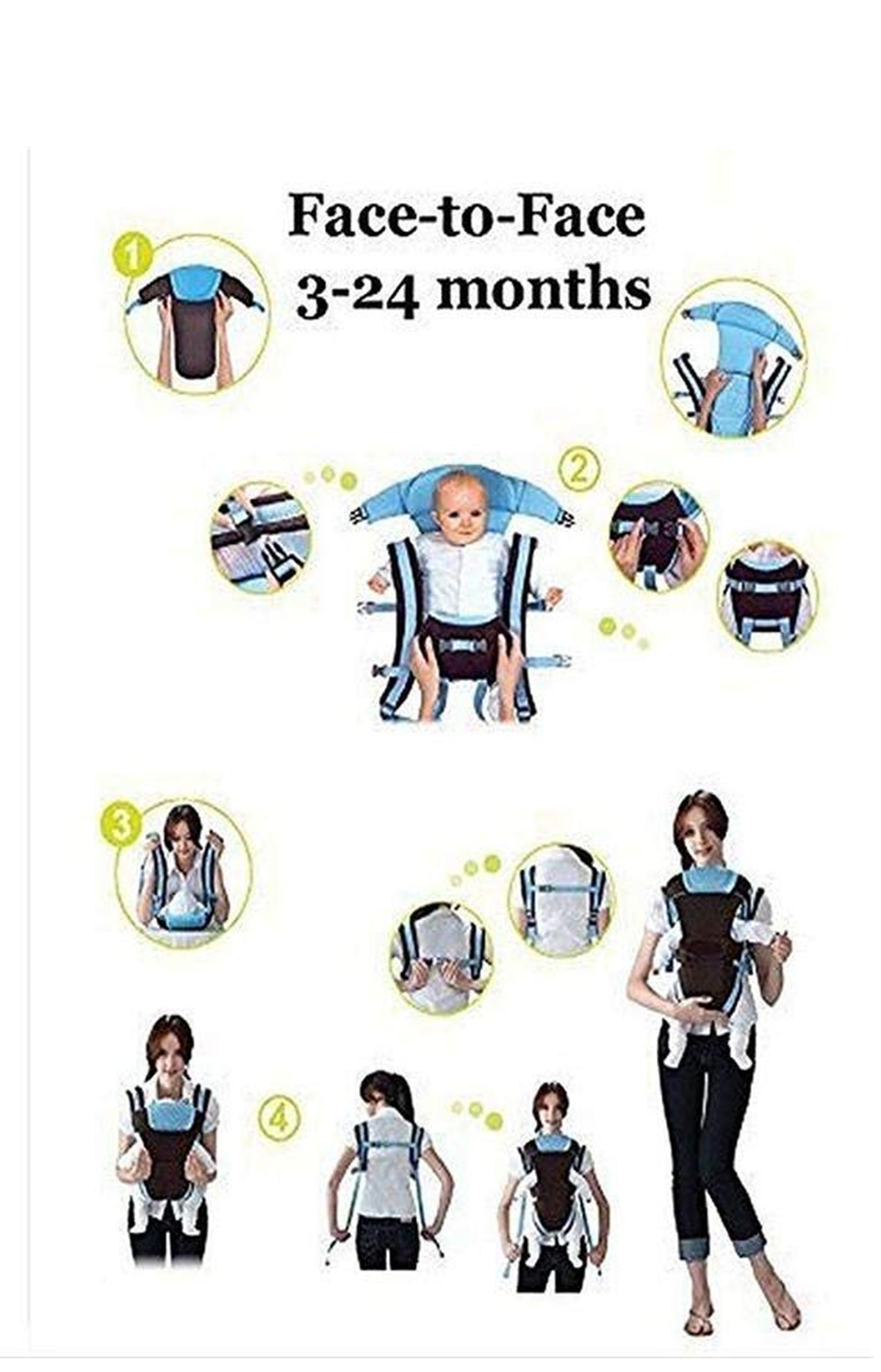 Little Bee® Premium Baby Carrier – Adjustable, Soft & Ergonomic for Newborns & Toddlers