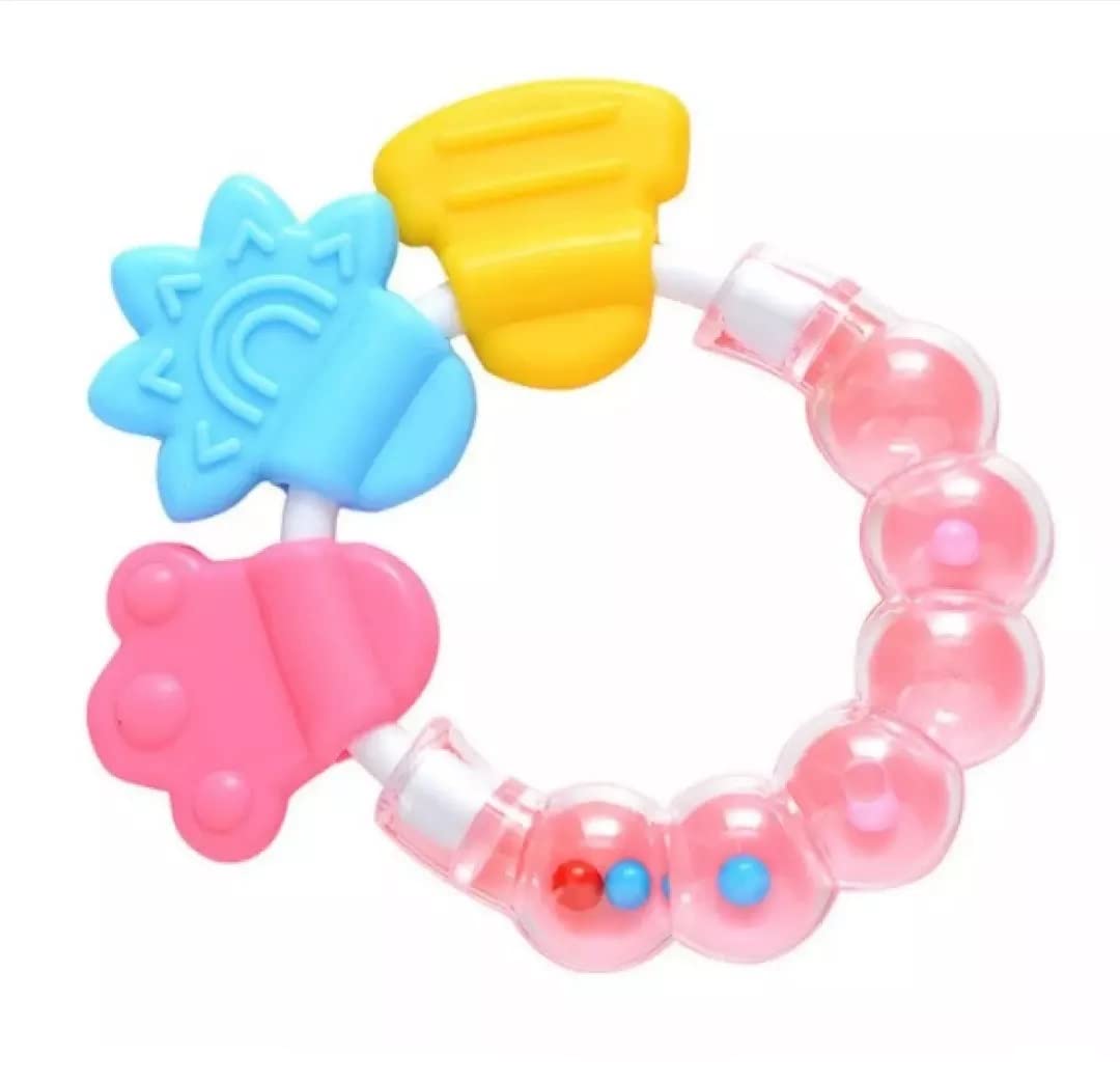 Baby Rattle Teething Toy – Soft, Natural & BPA-Free Silicone Teether for Infants