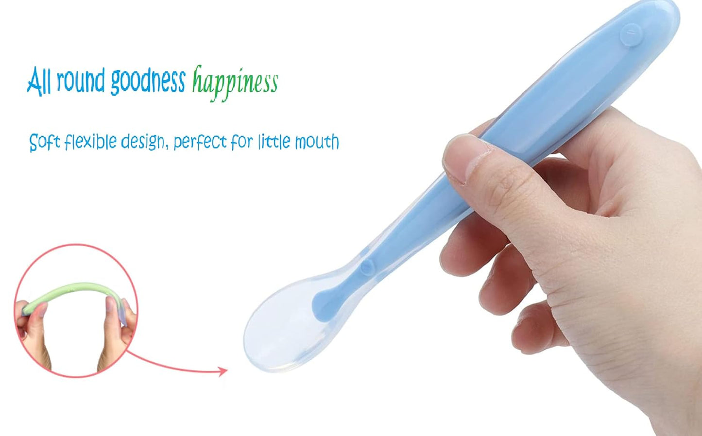 Little Bee® Premium Silicone Baby Spoon – Soft, Safe & Ergonomic Feeding Spoon for Infant
