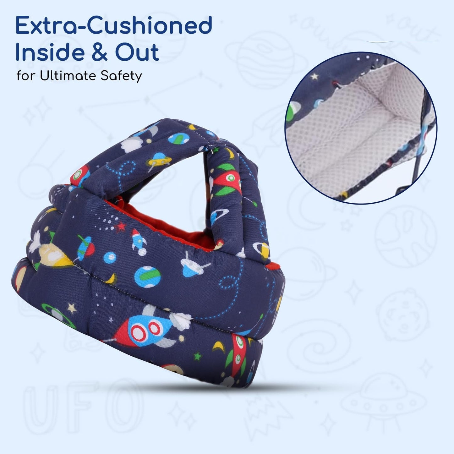 Little Bee® Baby Head Safety Helmet – Soft Protective Headgear for Crawling & Walking Infants