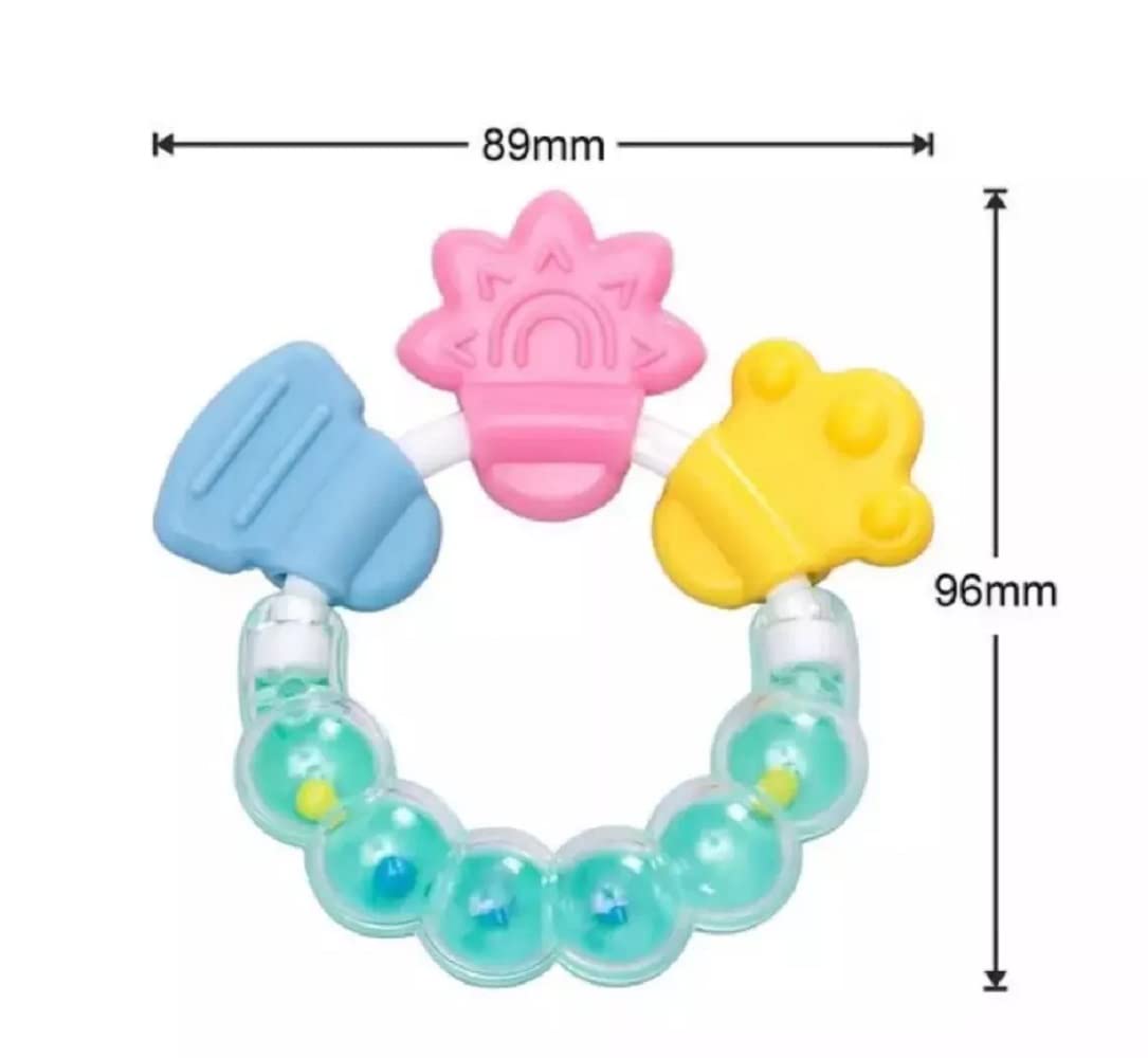 Baby Rattle Teething Toy – Soft, Natural & BPA-Free Silicone Teether for Infants