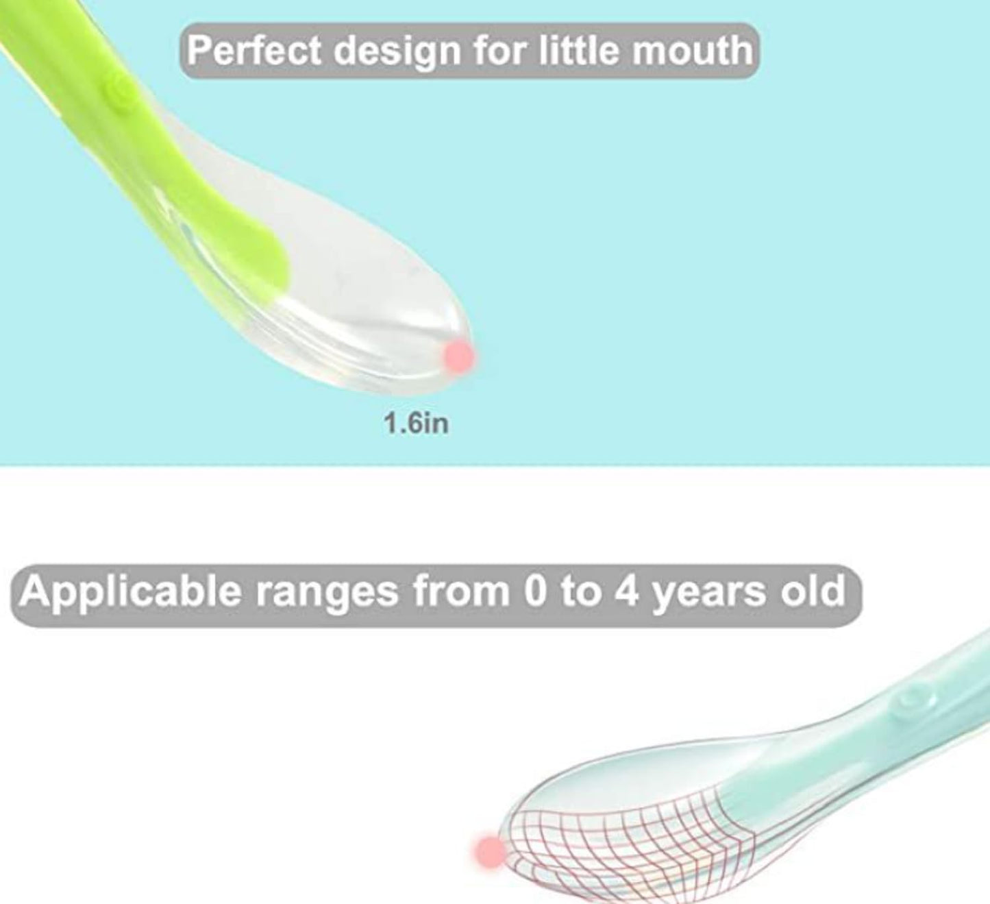 Little Bee® Premium Silicone Baby Spoon – Soft, Safe & Ergonomic Feeding Spoon for Infant