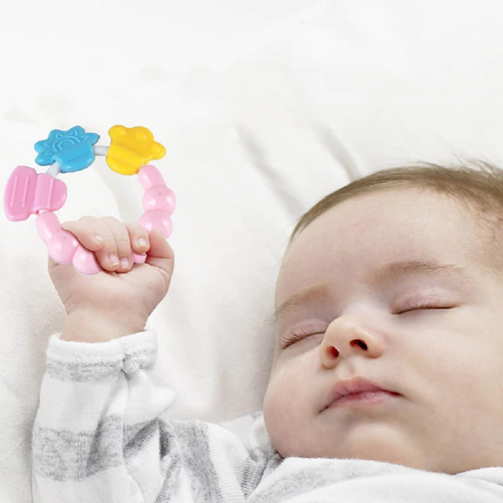 Baby Rattle Teething Toy – Soft, Natural & BPA-Free Silicone Teether for Infants