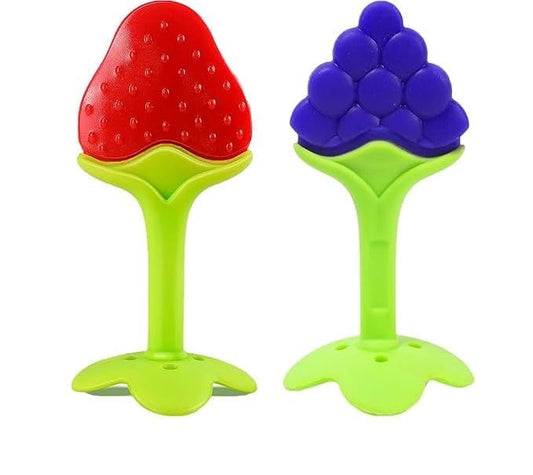 Little Bee® Silicone BPA Free Natural Organic Nipple Teethers for Newborn Infant, Babies (Pack of 2) (Mutlicolor)