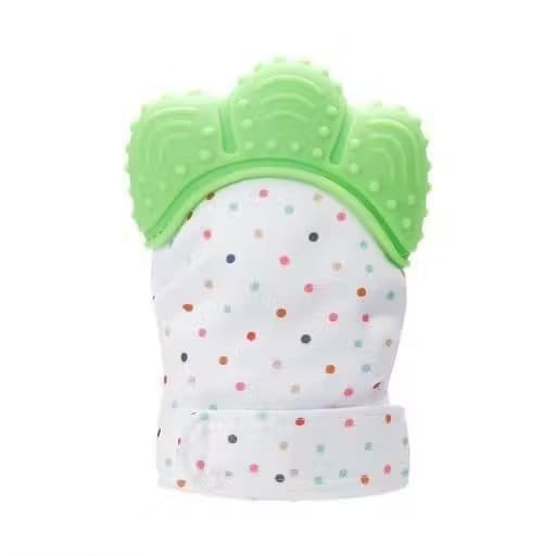 Little Bee Luxury Baby Teether Mittens – Silicone Teething Gloves for 3–36 Months | Adjustable, Washable, Chewable Mittens for Babies