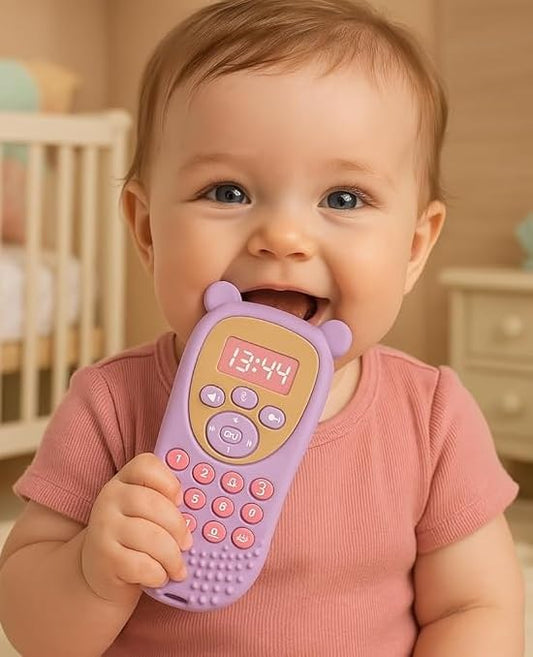 Little Bee® Silicone Remote Teether – Safe & Soothing Baby Teething Toy