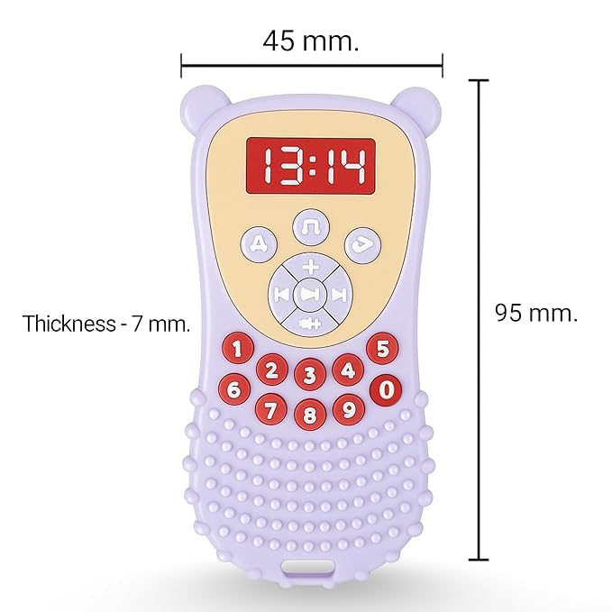 Little Bee® Silicone Remote Teether – Safe & Soothing Baby Teething Toy