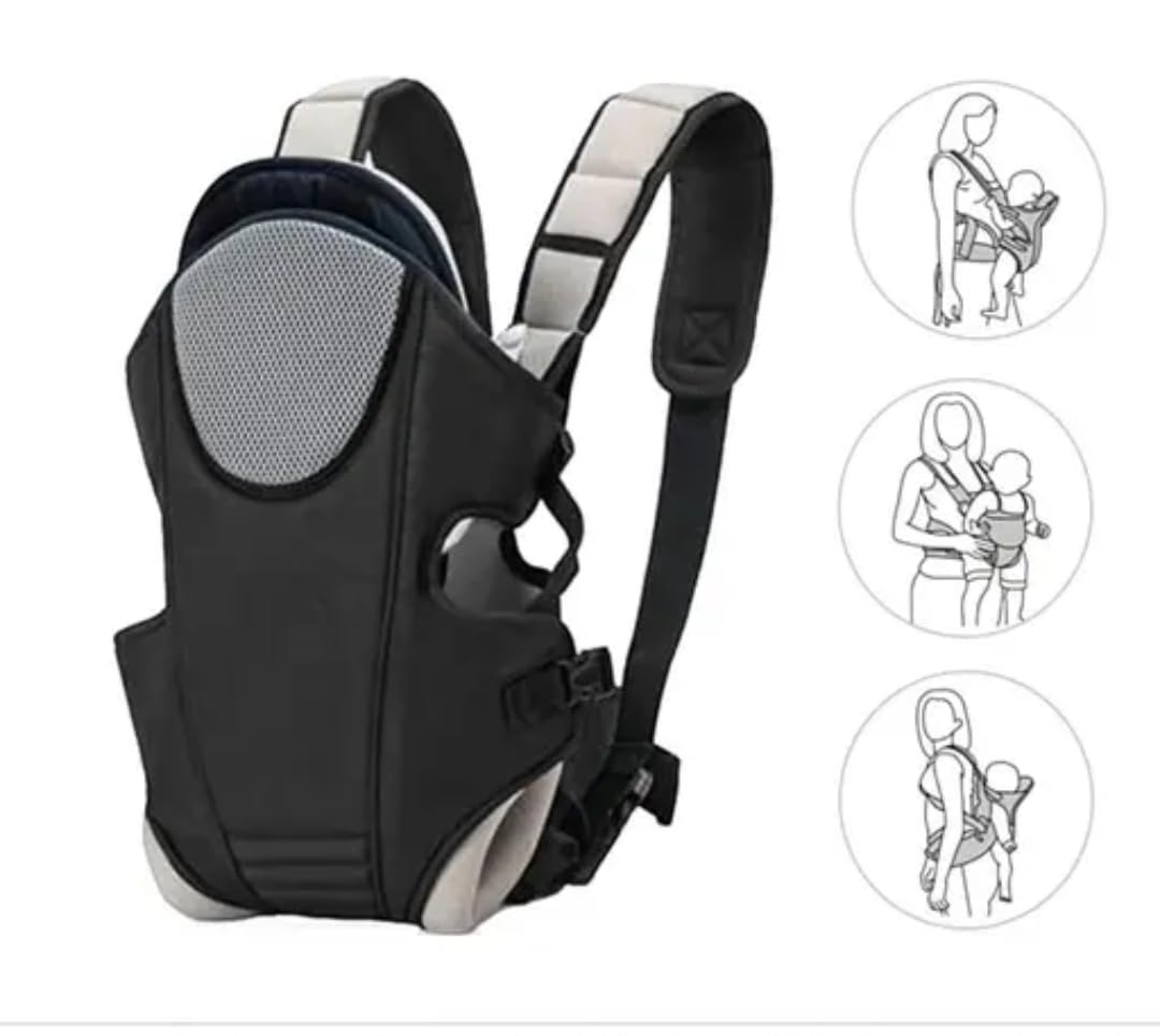 3-in-1 Rabbit Baby Carrier, Multifunctional Ergonomic, Breathable Adjustable Design for Newborns to Toddlers, 0-24 Months