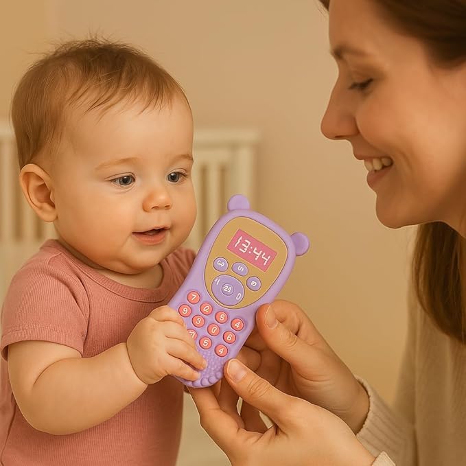 Little Bee® Silicone Remote Teether – Safe & Soothing Baby Teething Toy